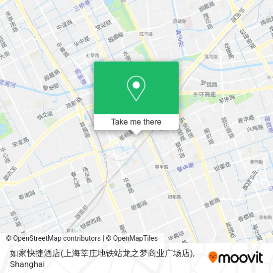 如家快捷酒店(上海莘庄地铁站龙之梦商业广场店) map
