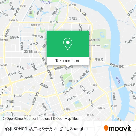 硕和SOHO生活广场3号楼-西北1门 map