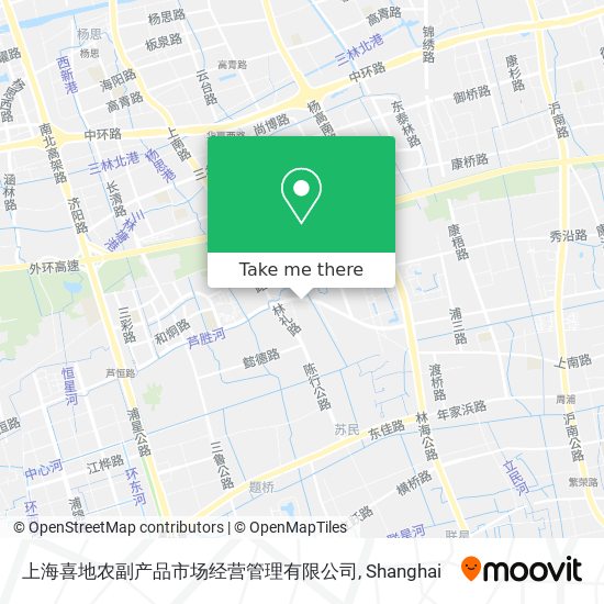 上海喜地农副产品市场经营管理有限公司 map