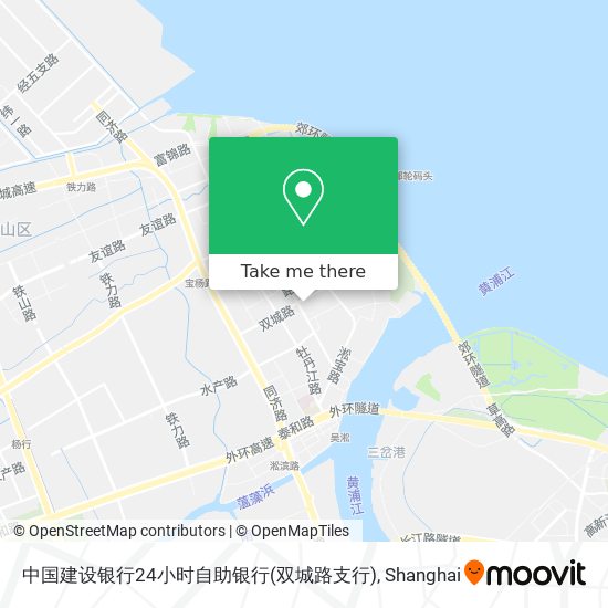 中国建设银行24小时自助银行(双城路支行) map