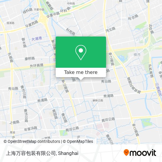 上海万容包装有限公司 map