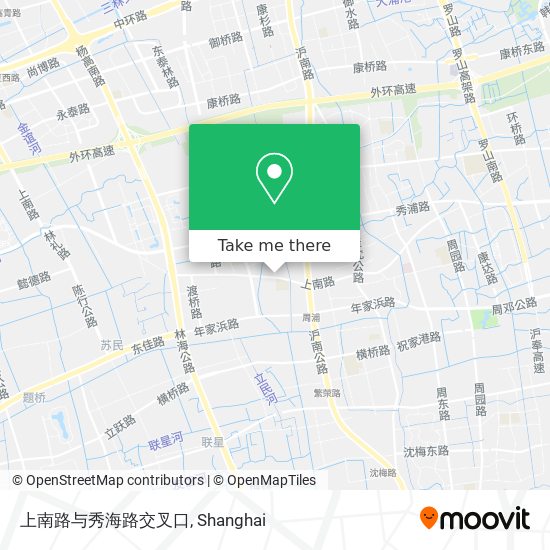 上南路与秀海路交叉口 map