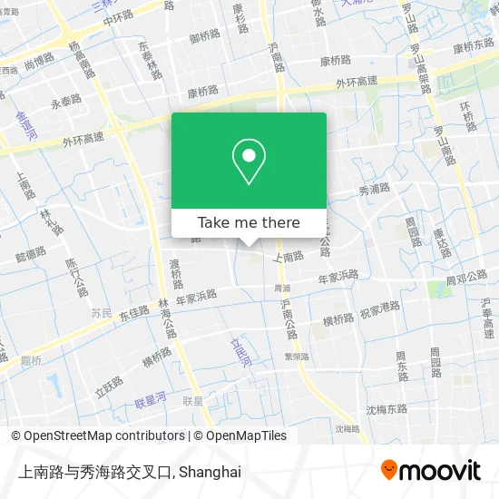 上南路与秀海路交叉口 map