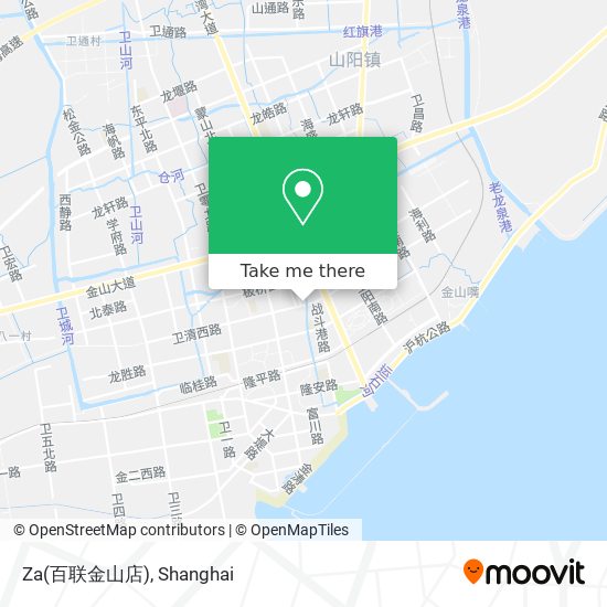 Za(百联金山店) map