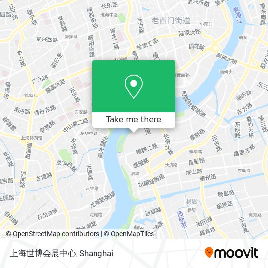 上海世博会展中心 map