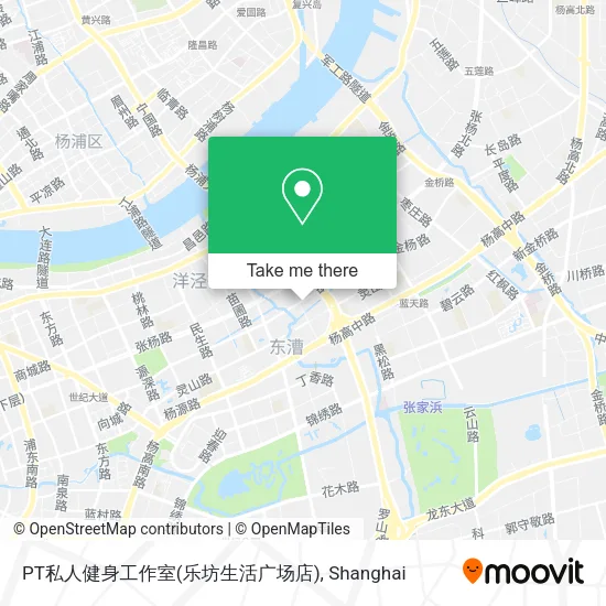 PT私人健身工作室(乐坊生活广场店) map