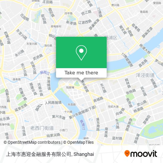 上海市惠迎金融服务有限公司 map