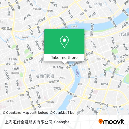 上海汇付金融服务有限公司 map