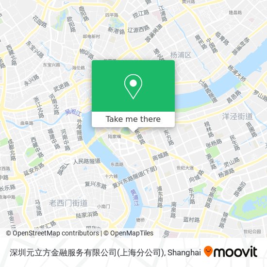 深圳元立方金融服务有限公司(上海分公司) map