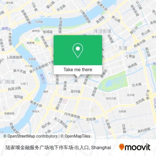 陆家嘴金融服务广场地下停车场-出入口 map