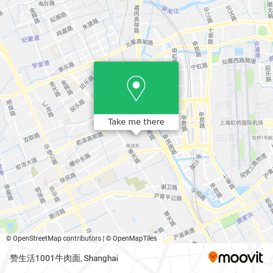 赞生活1001牛肉面 map