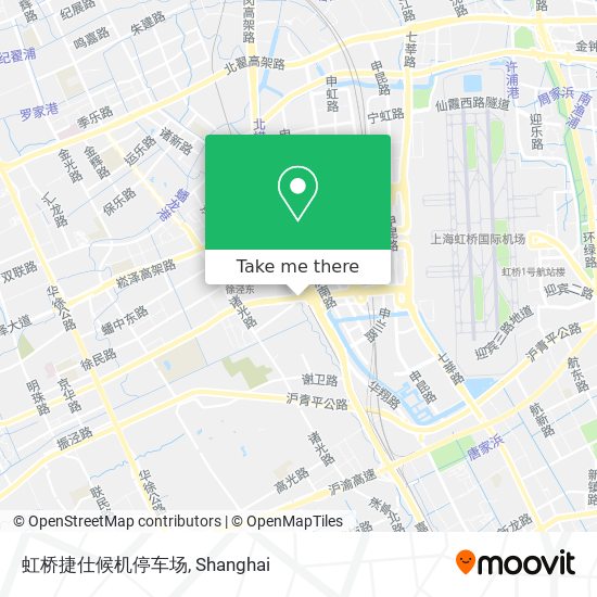 虹桥捷仕候机停车场 map