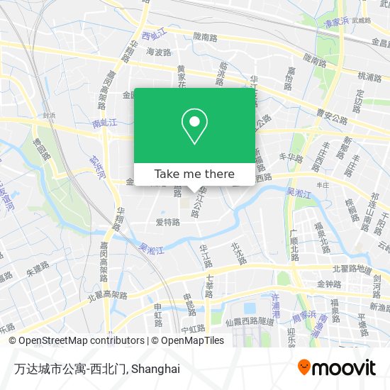 万达城市公寓-西北门 map