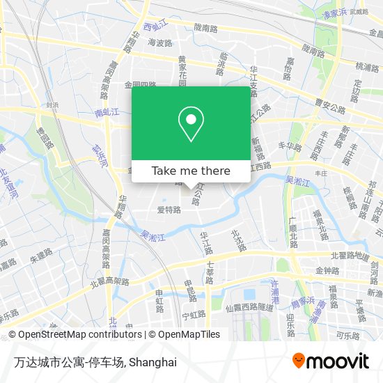 万达城市公寓-停车场 map