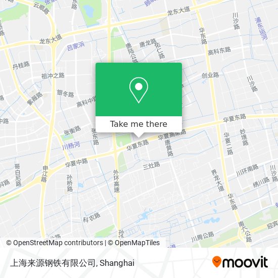 上海来源钢铁有限公司 map