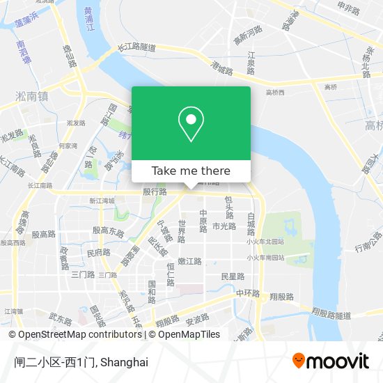闸二小区-西1门 map