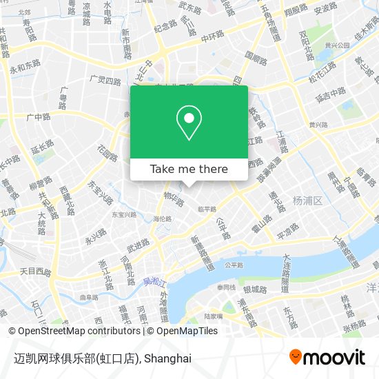 迈凯网球俱乐部(虹口店) map