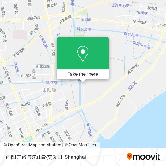 向阳东路与朱山路交叉口 map