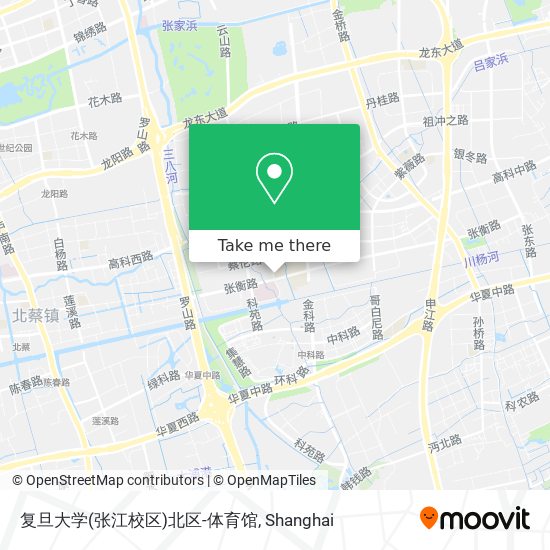复旦大学(张江校区)北区-体育馆 map
