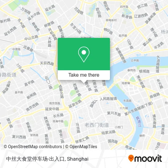中丝大食堂停车场-出入口 map