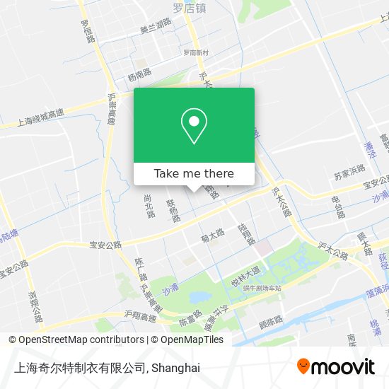 上海奇尔特制衣有限公司 map