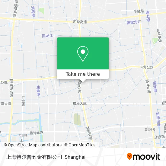 上海特尔普五金有限公司 map
