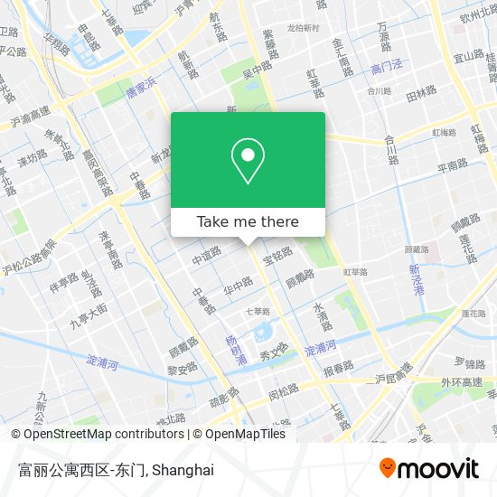 富丽公寓西区-东门 map
