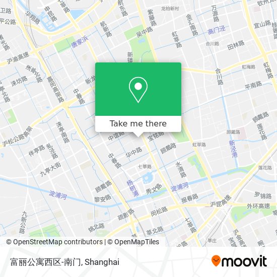 富丽公寓西区-南门 map