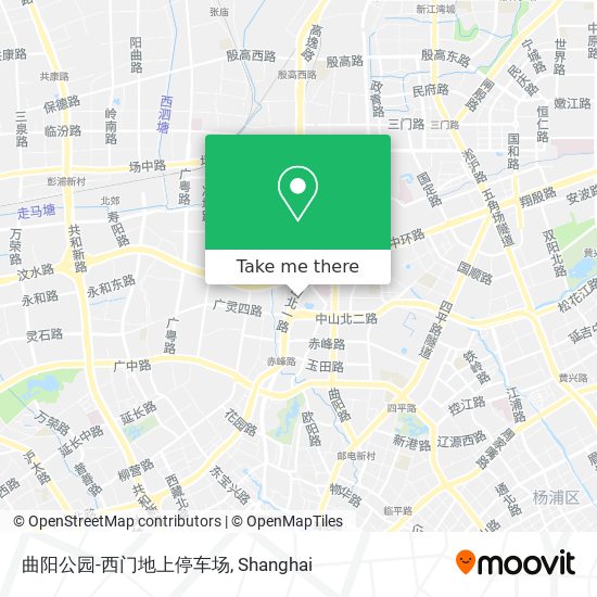 曲阳公园-西门地上停车场 map