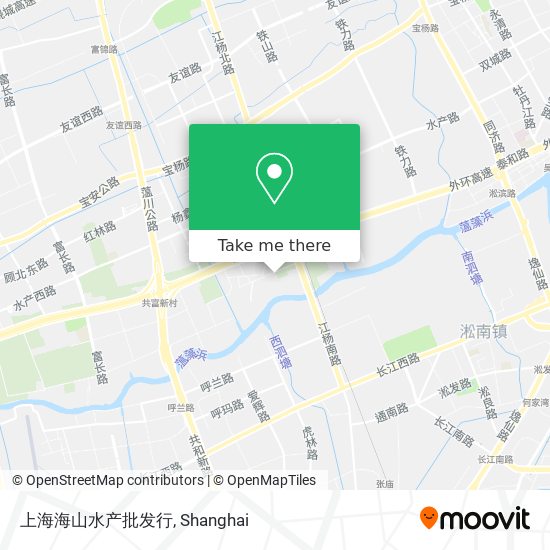 上海海山水产批发行 map