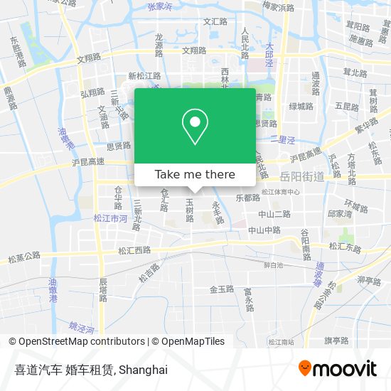 喜道汽车 婚车租赁 map