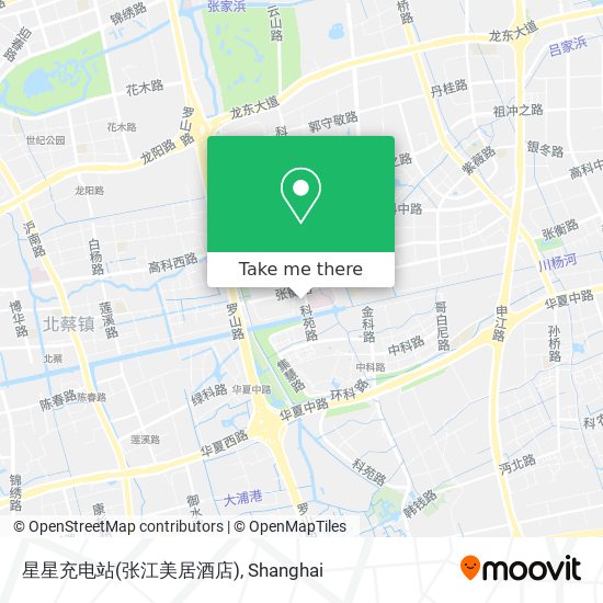 星星充电站(张江美居酒店) map