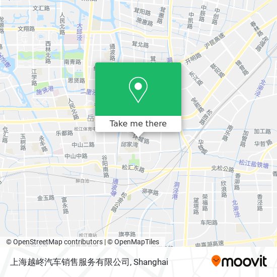上海越峂汽车销售服务有限公司 map