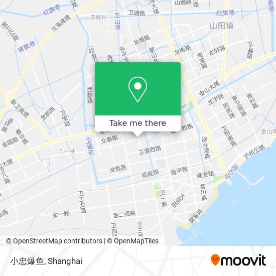 How to get to 小忠爆鱼in 金山卫镇by Bus or Metro