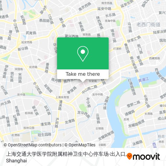 上海交通大学医学院附属精神卫生中心停车场-出入口 map