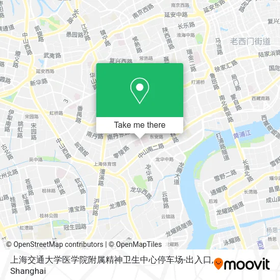 上海交通大学医学院附属精神卫生中心停车场-出入口 map