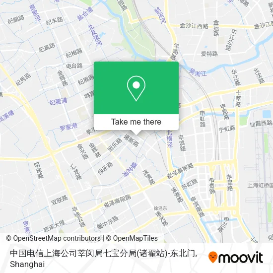 中国电信上海公司莘闵局七宝分局(诸翟站)-东北门 map
