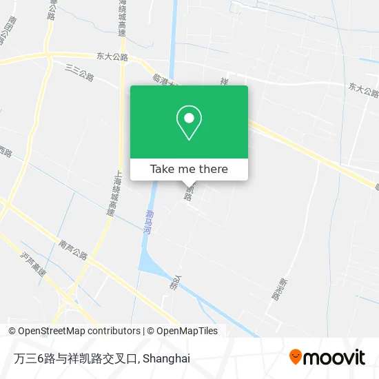 万三6路与祥凯路交叉口 map