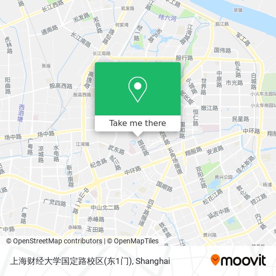 上海财经大学国定路校区(东1门) map
