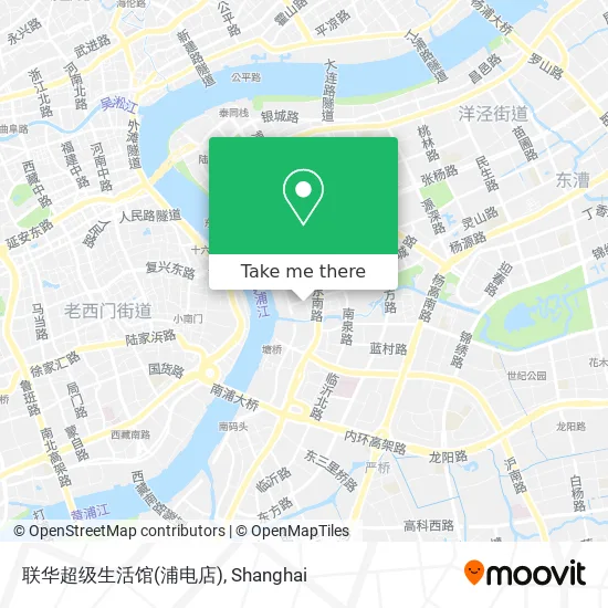联华超级生活馆(浦电店) map