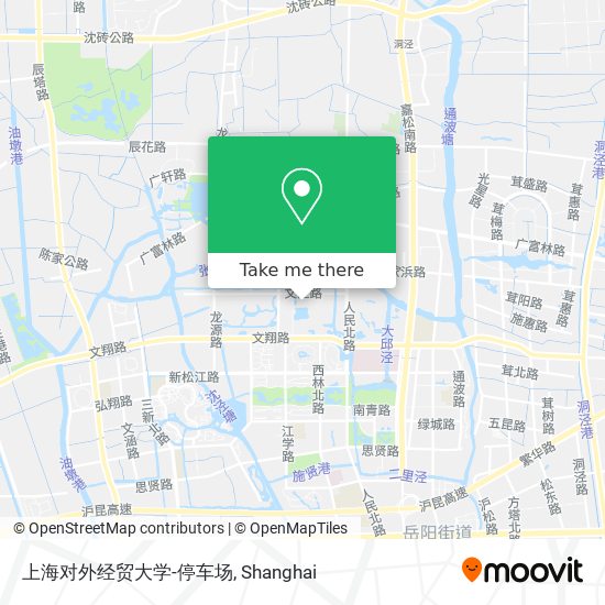 上海对外经贸大学-停车场 map