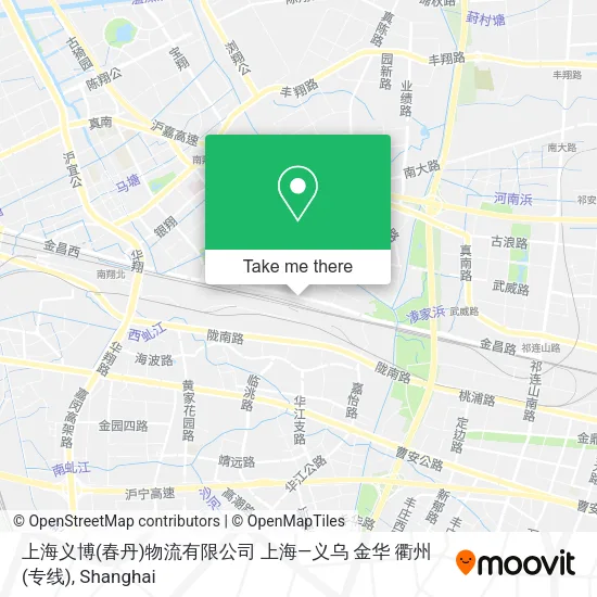 上海义博(春丹)物流有限公司  上海—义乌 金华 衢州(专线) map