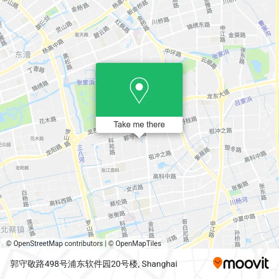 郭守敬路498号浦东软件园20号楼 map