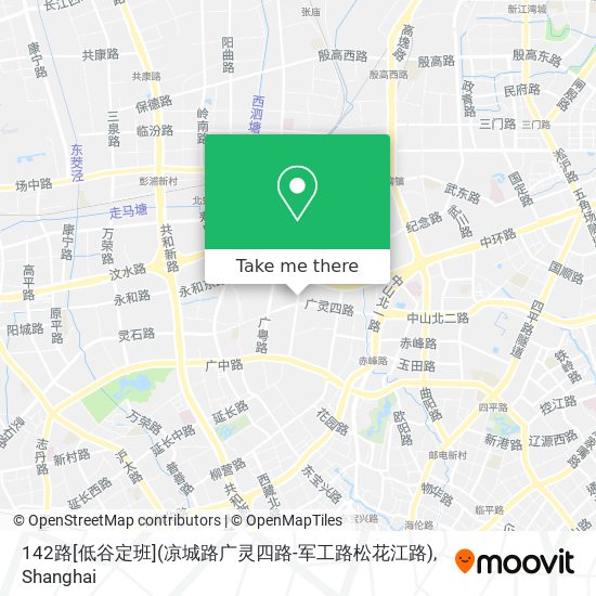 142路[低谷定班](凉城路广灵四路-军工路松花江路) map