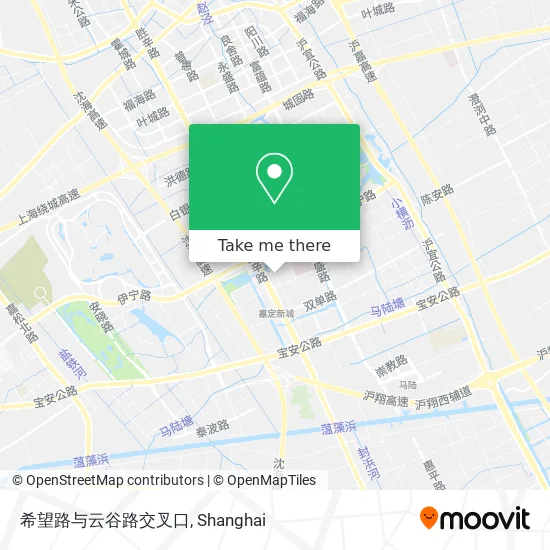 希望路与云谷路交叉口 map