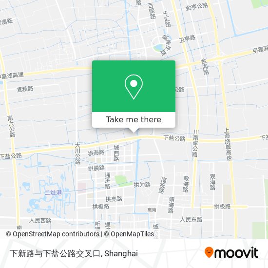 下新路与下盐公路交叉口 map