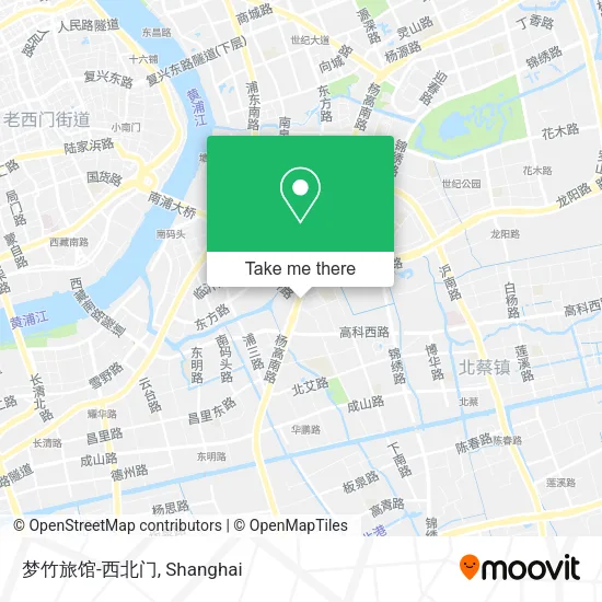 梦竹旅馆-西北门 map