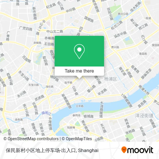保民新村小区地上停车场-出入口 map