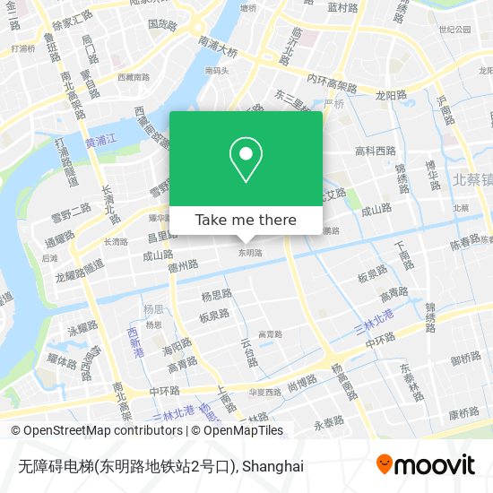 无障碍电梯(东明路地铁站2号口) map