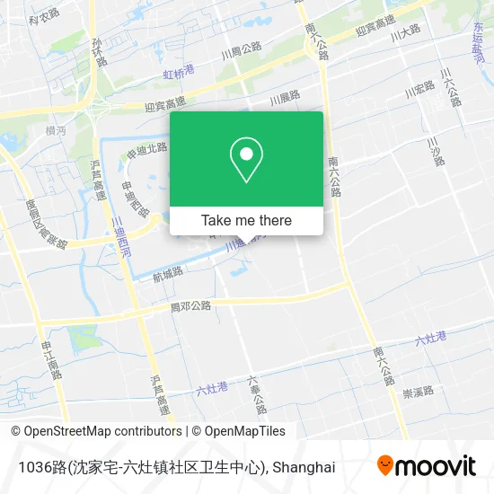 1036路(沈家宅-六灶镇社区卫生中心) map
